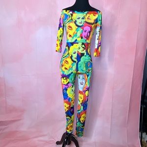 Fashion Nova pop art jumpsuit